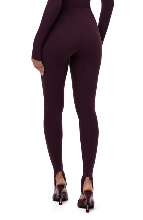 Naked Wardrobe Naked Stirrup Leggings In Purple