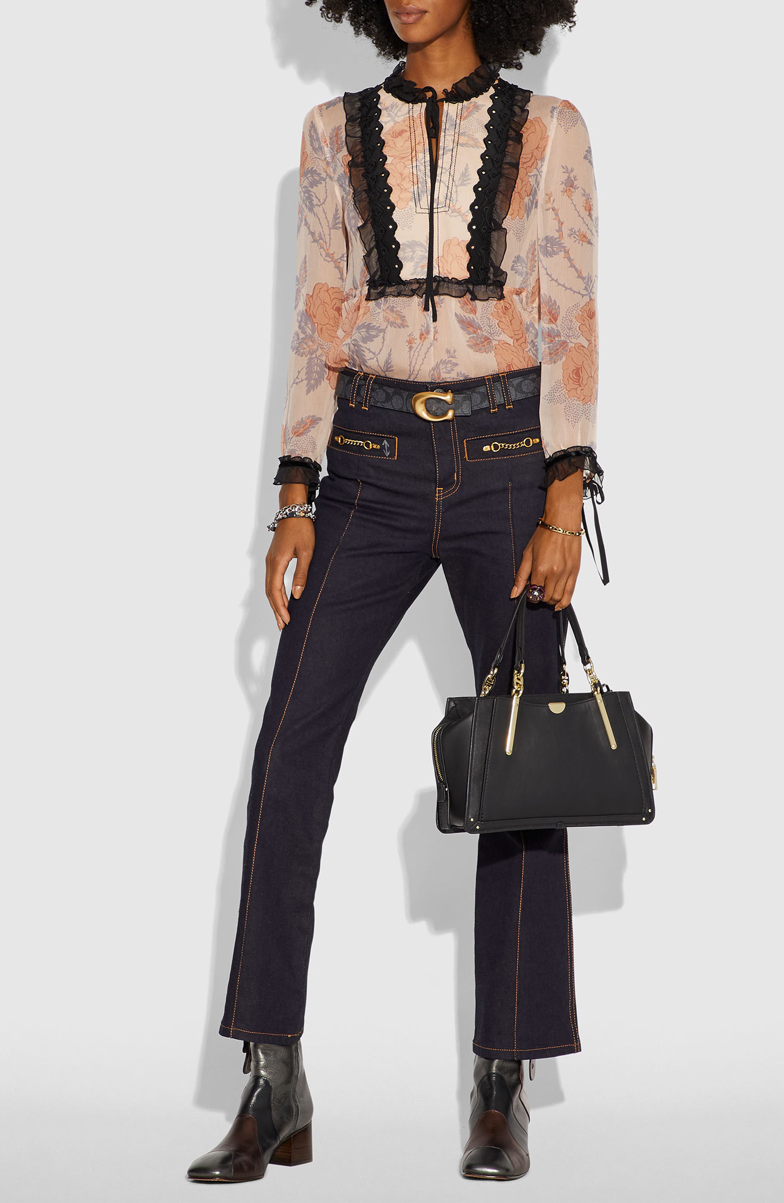 COACH Dreamer Leather Bag, Alternate, color, 