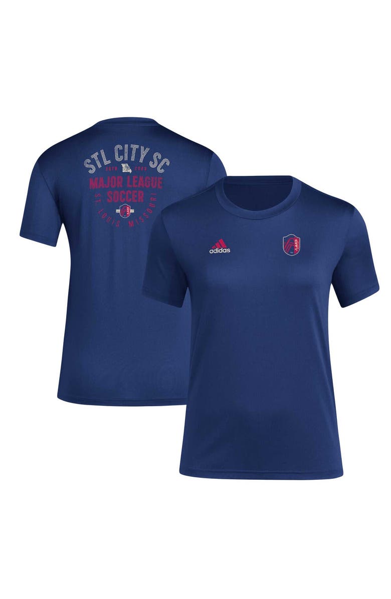 adidas Women's adidas Navy St. Louis City SC Local Stoic T-Shirt, Alternate, color, 