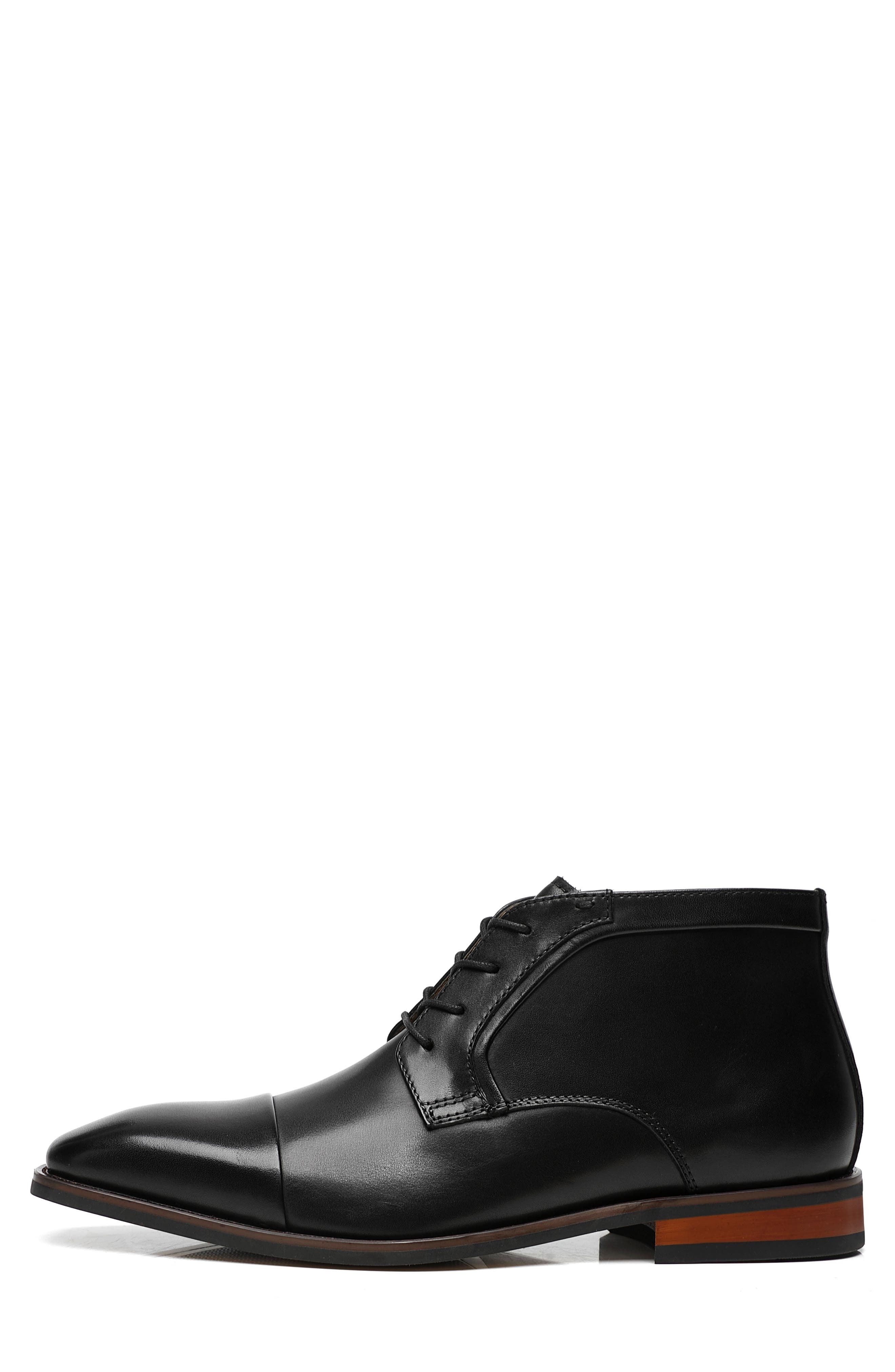 La Milano Across II Cap Toe Chukka Boot, Alternate, color, Black
