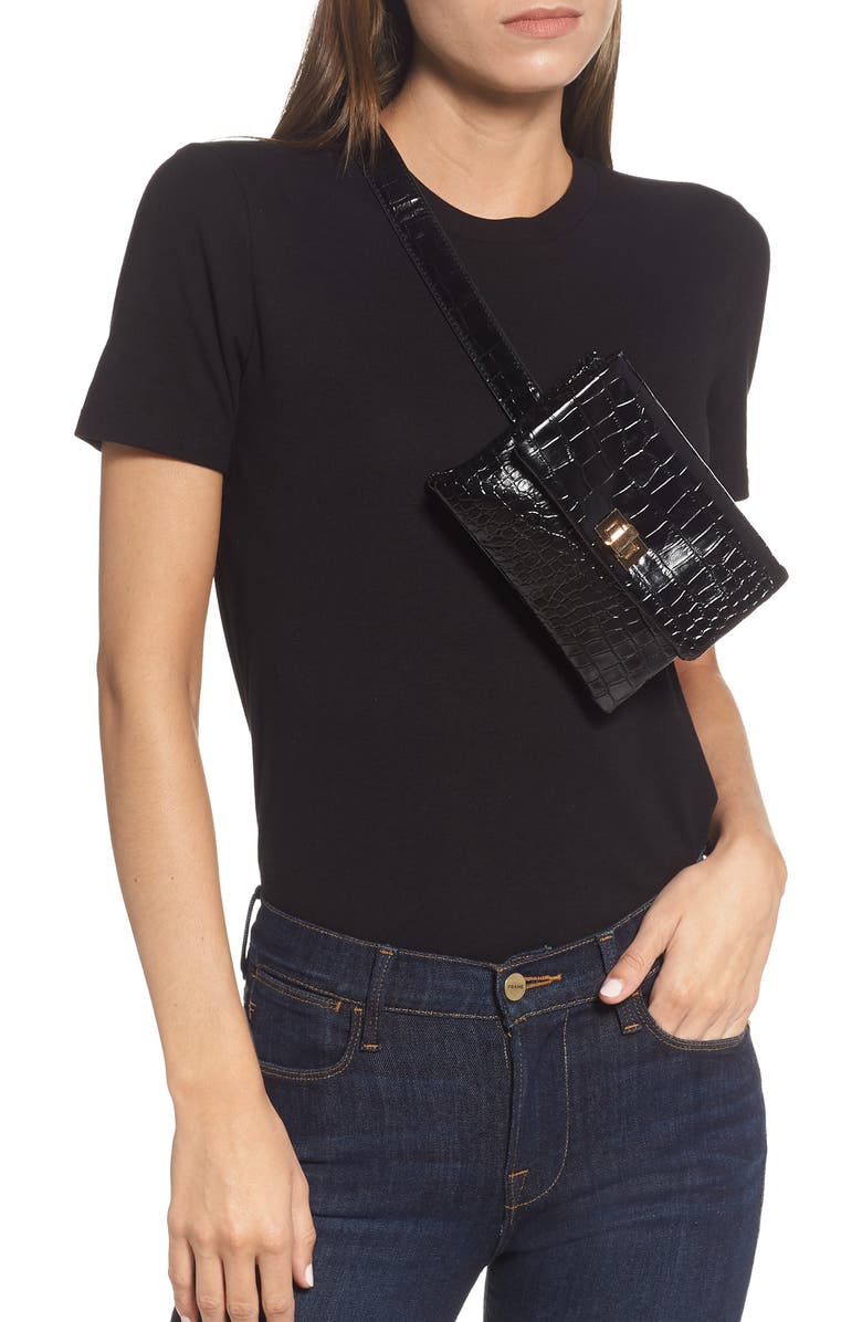 Mali + Lili Aria Convertible Vegan Leather Belt Bag, Alternate, color,