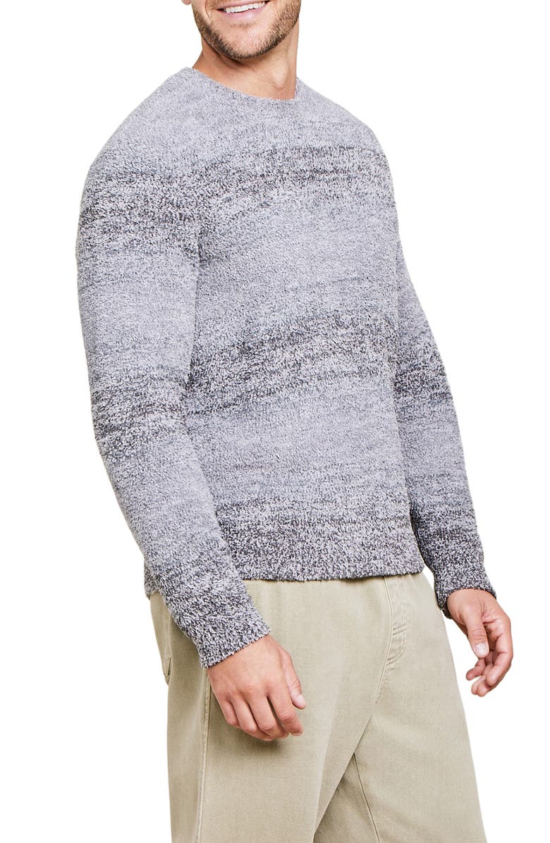 Barefoot Dreams<sup>®</sup> CozyChic<sup>®</sup> Ombré Stripe Sweatshirt, Alternate, color, 