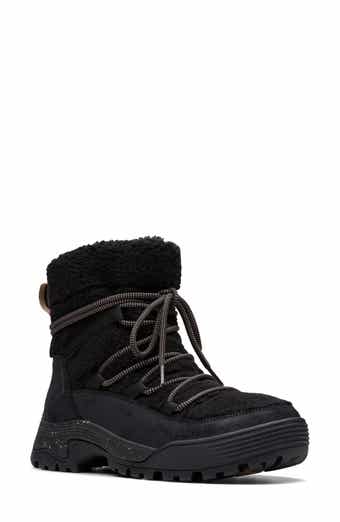 Clarks® ATL Hike Up Waterproof Faux Shearling Boot