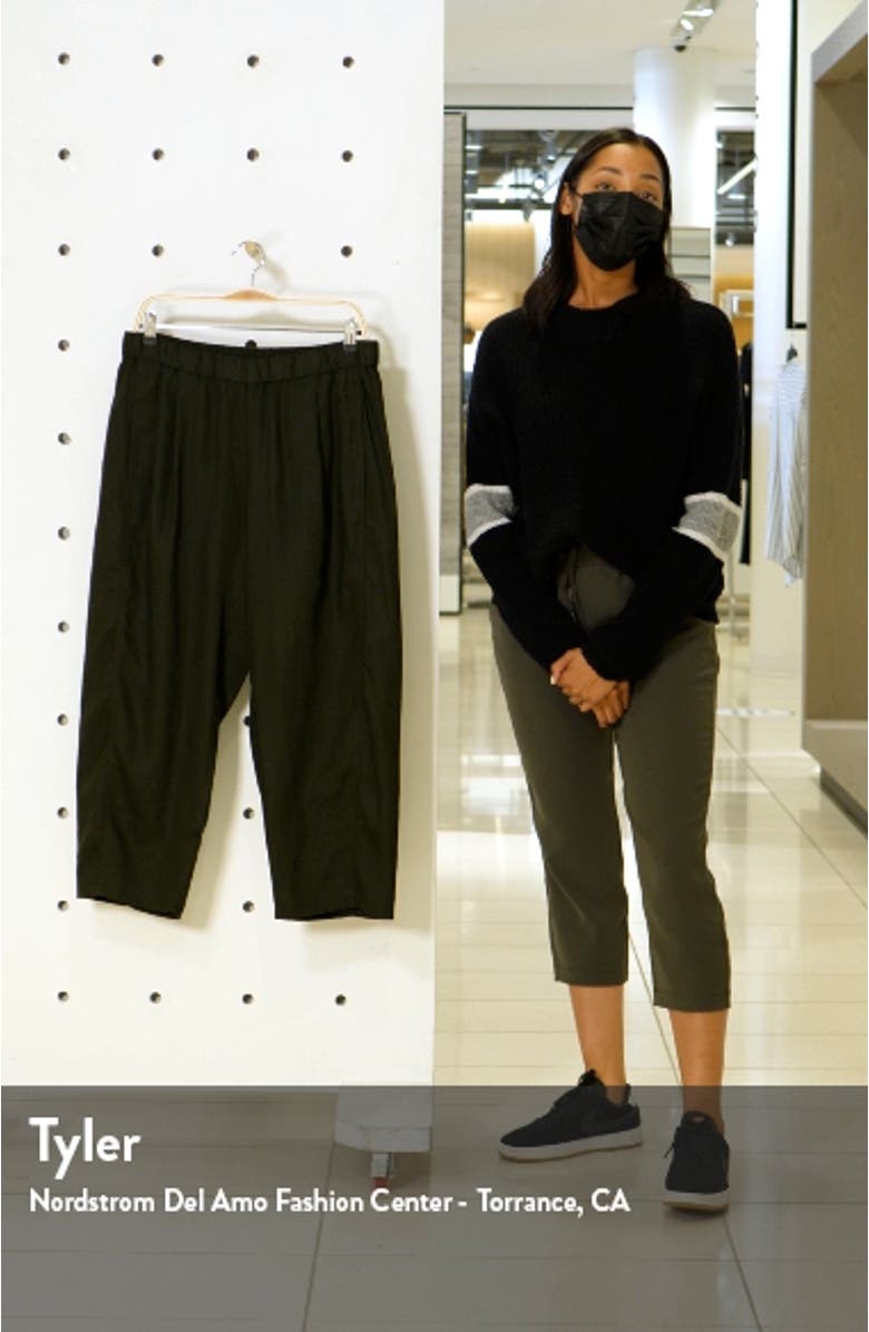 Lantern Crop Organic Linen Pants, sales video thumbnail