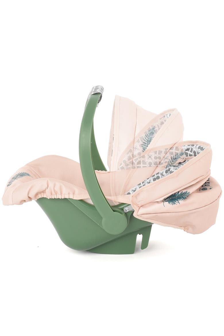 Rhs Doll Car Seat Fern Cream & Green, Carrier Travel Accessory, Alternate, color, Multicolored