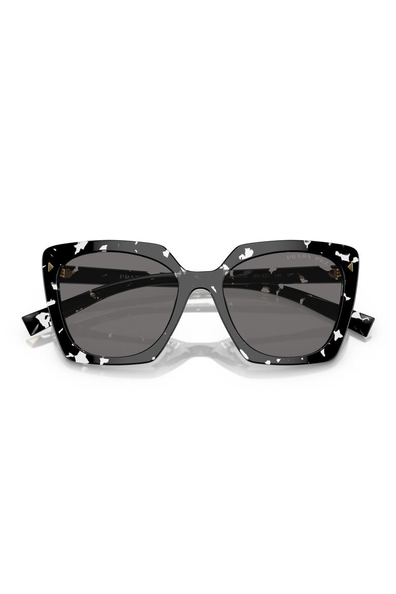 54mm Square Polarized Sunglasses, Alternate, color, GREY TORT