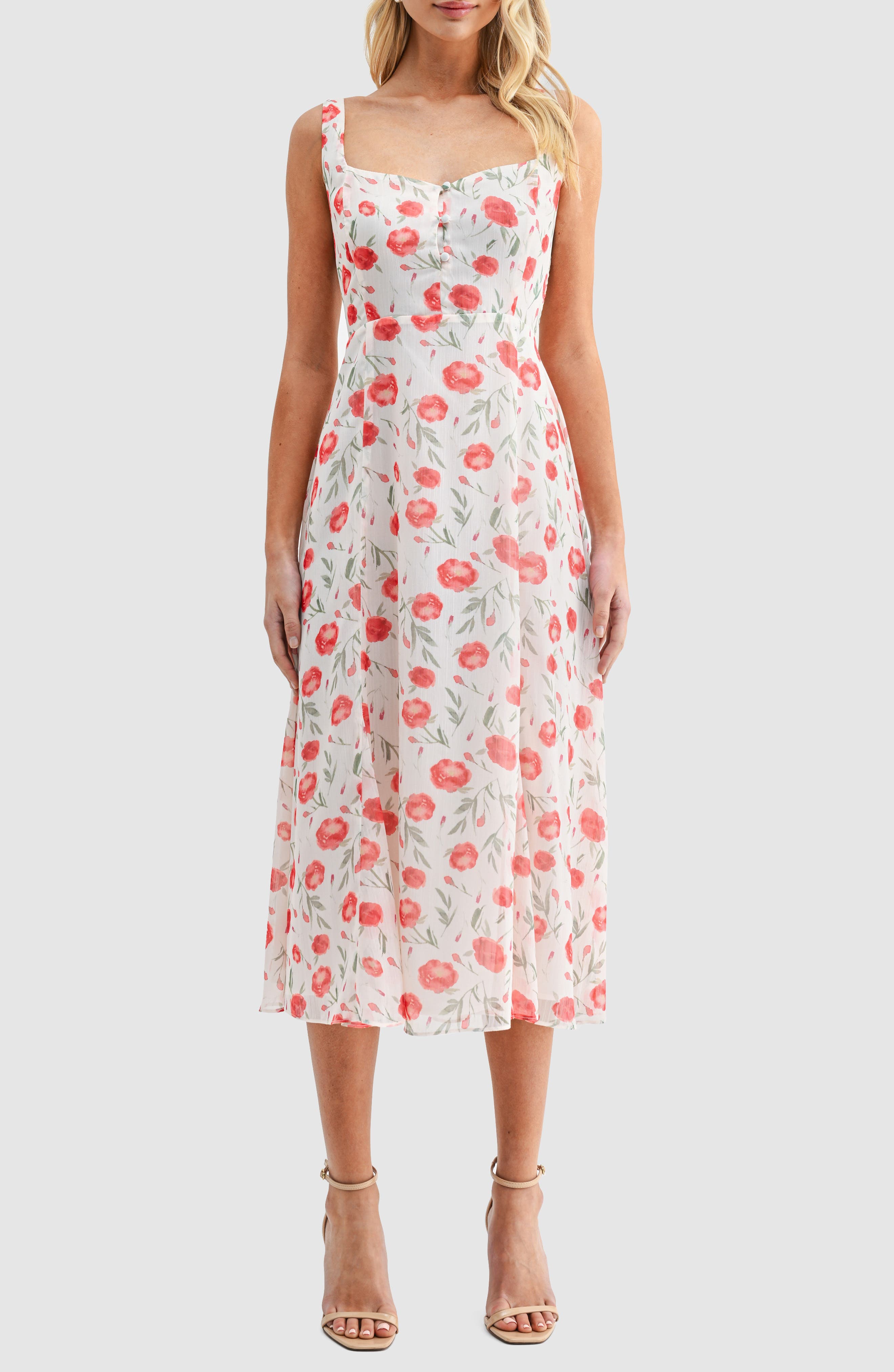 Lush Chiffon Midi Dress