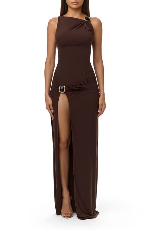 High Slit Maxi Dress