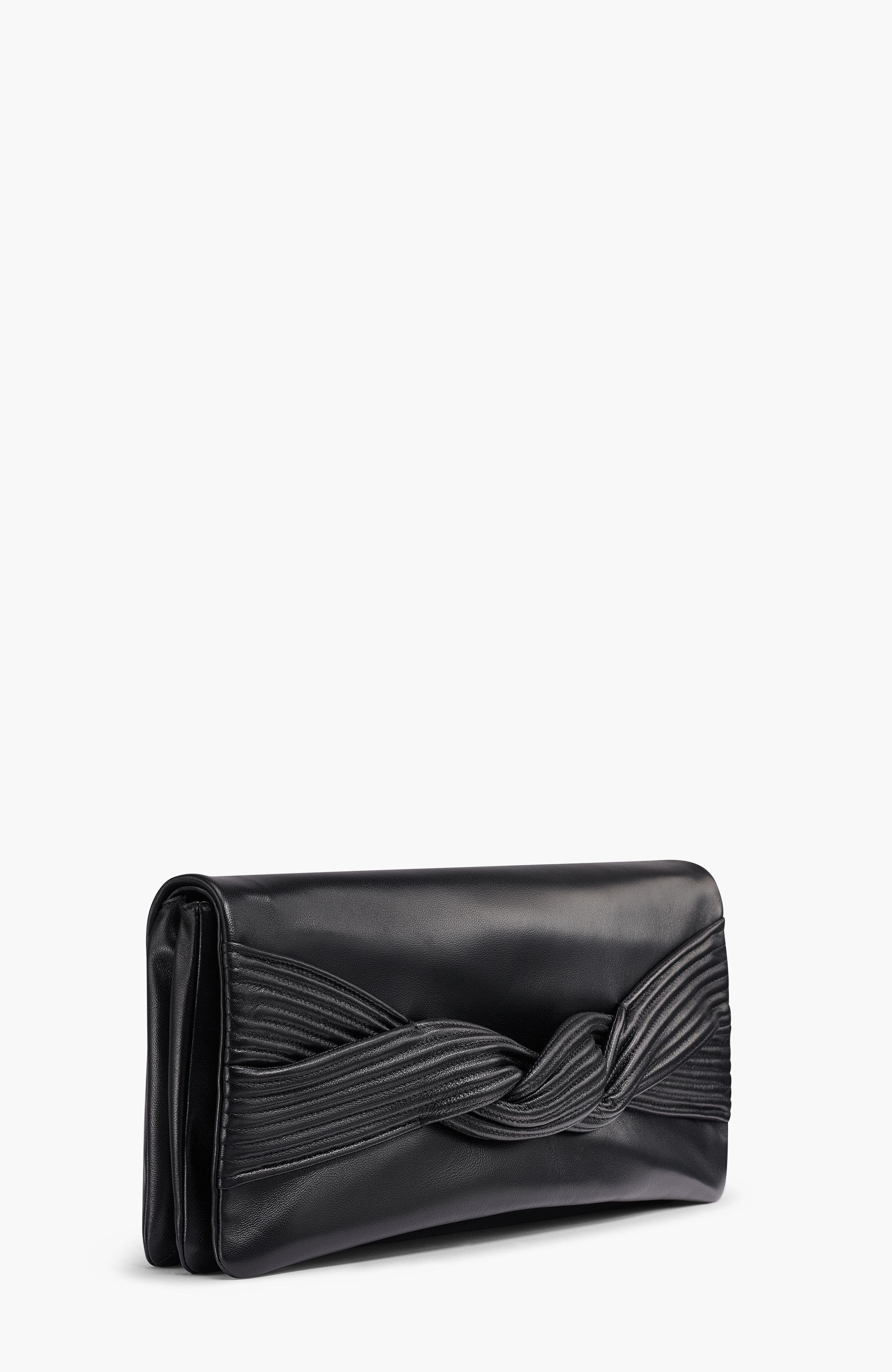 Grenadine Clutch, Alternate, color, Black/Gold