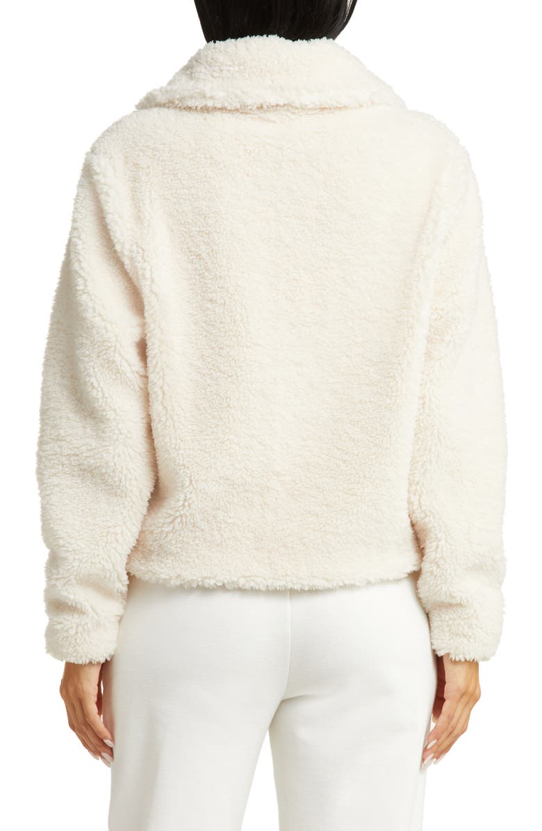 Beyond Yoga Faux Fur Zip Jacket, Alternate, color,