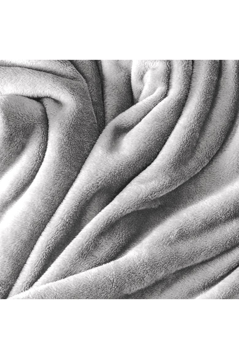 Microplush Fleece Blanket, Alternate, color, Light Grey