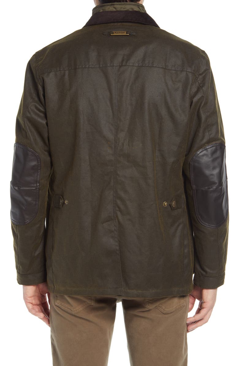 Barbour Ogston Waxed Cotton Jacket, Alternate, color,