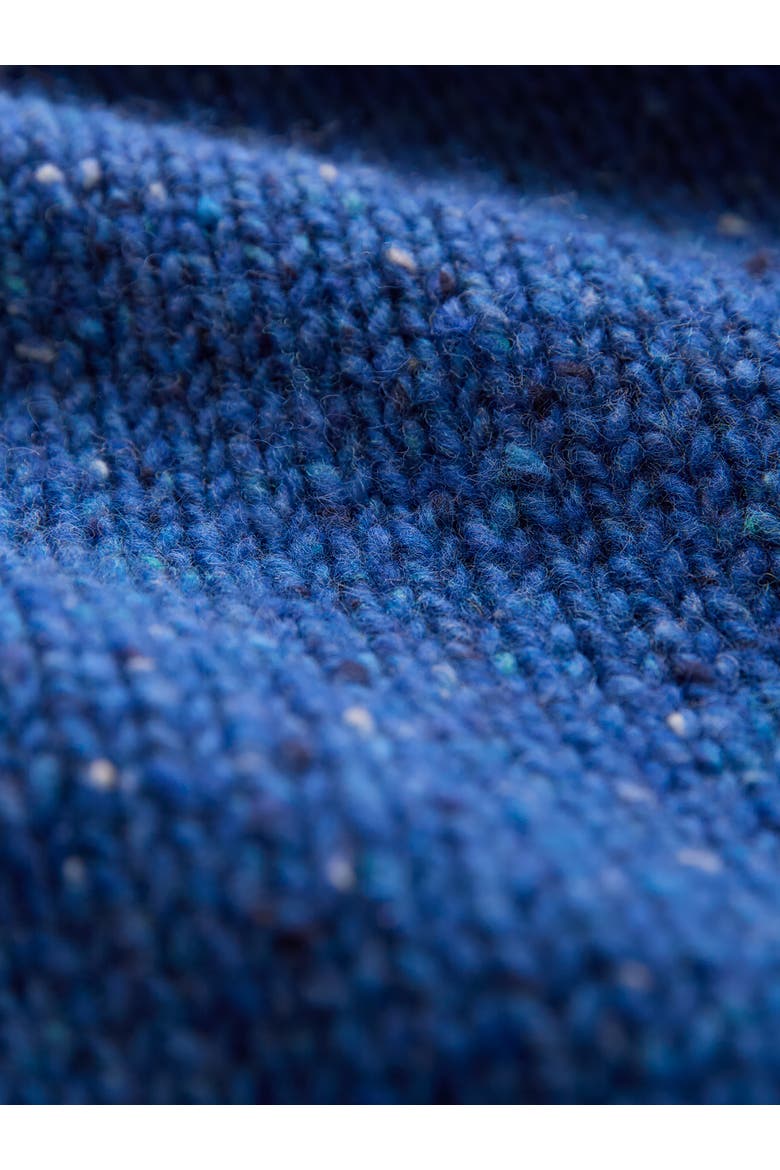 Kilcarra Tweed Funnel Neck Sweater, Alternate, color, Lapis