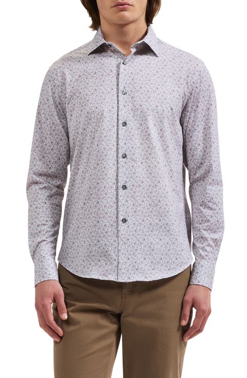 James OoohCotton Floral Button-Up Shirt
