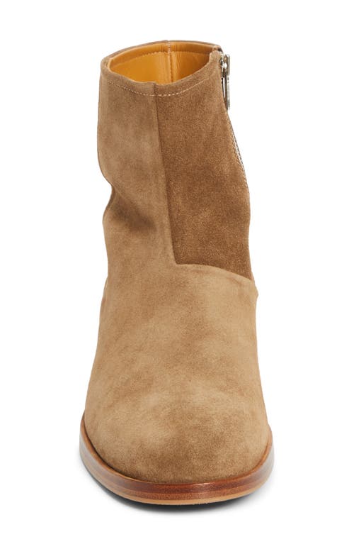 Common Projects Suede Zip Boot In Brown
