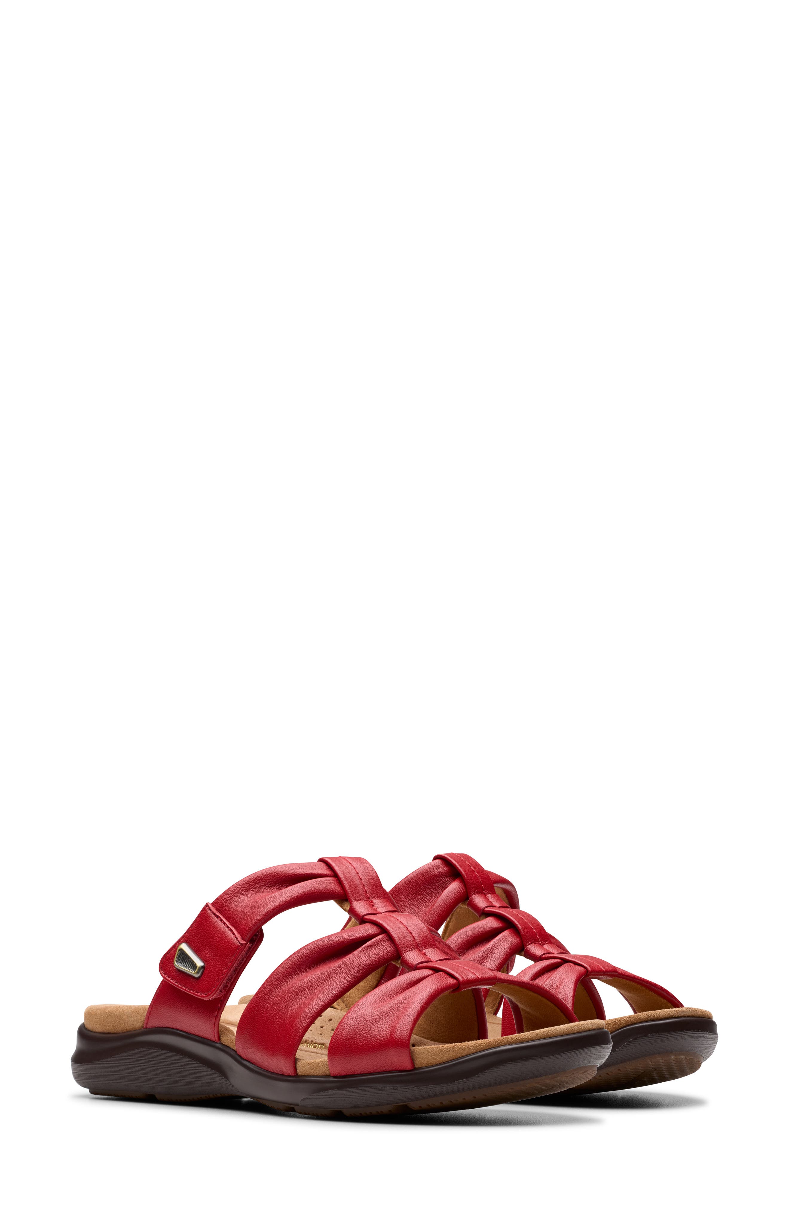 Kitly Slide Sandal, Alternate, color, CHERRY RED