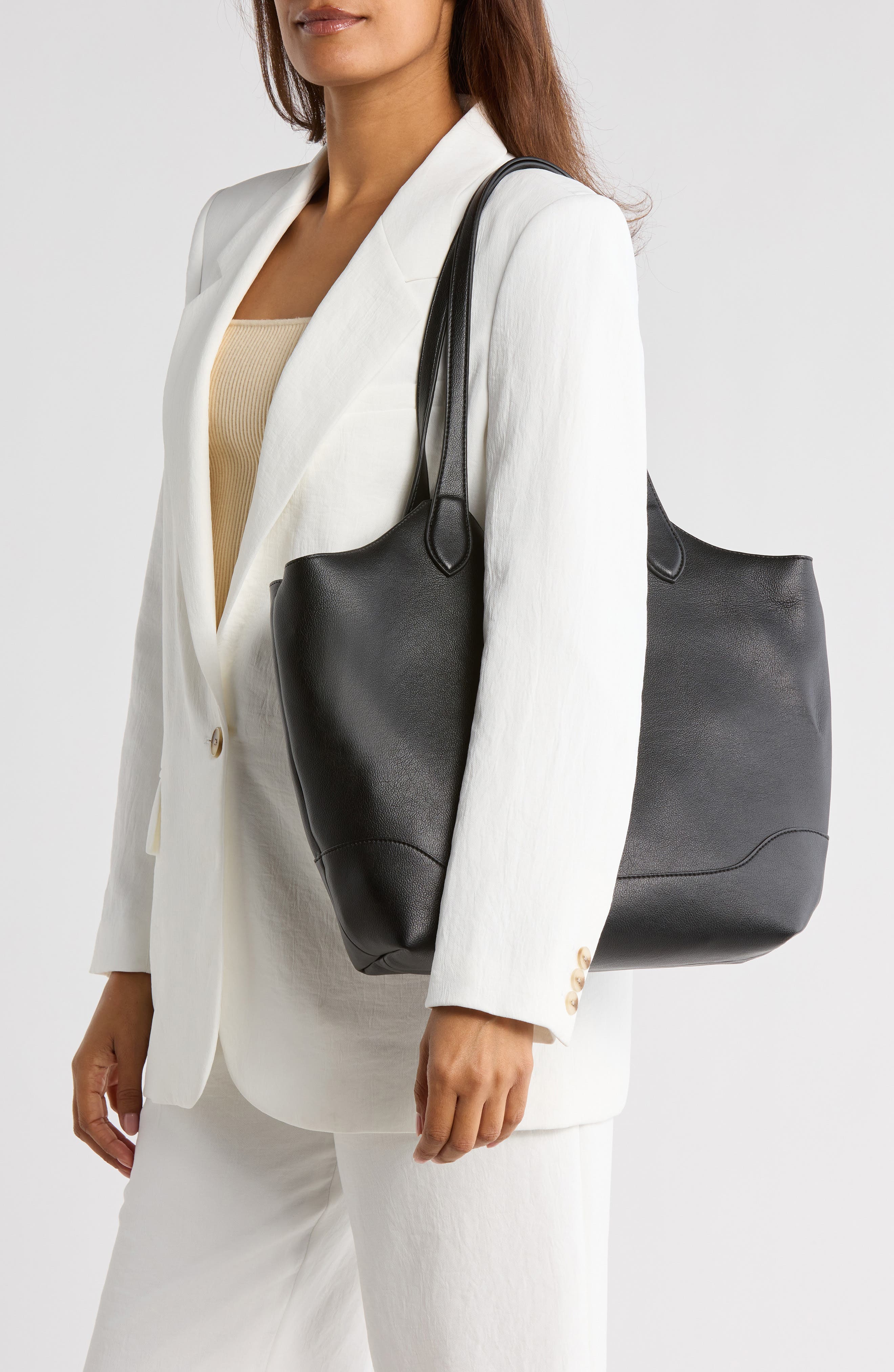 Sam Edelman James Large Tote Bag, Alternate, color, Black