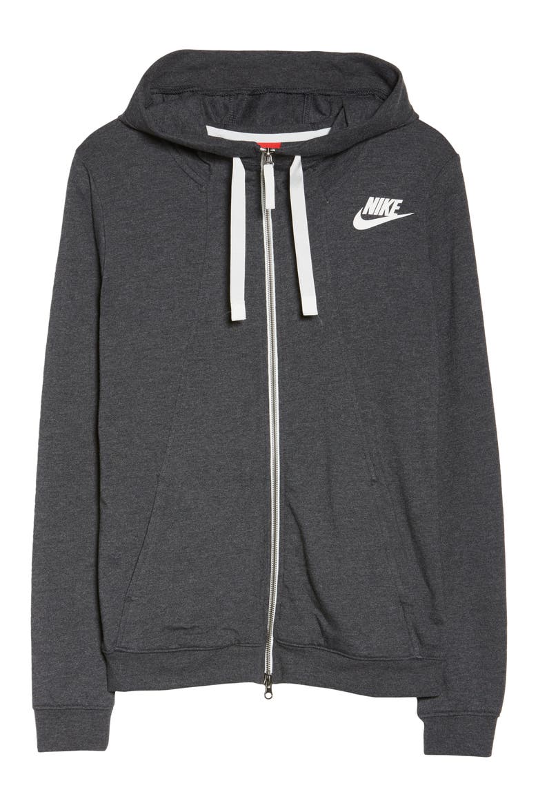 Gym Zip Hoodie, Alternate, color, OBSIDIAN/HTR/SAIL