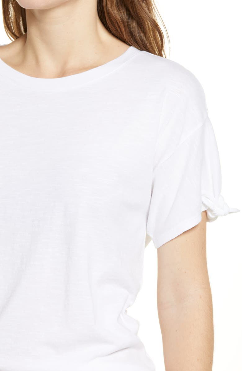 Caslon<sup>®</sup> Tie Sleeve T-Shirt, Alternate, color, 