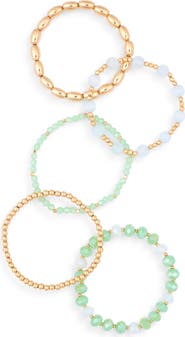 NORDSTROM RACK Assorted 5-Pack Stretch Bracelets