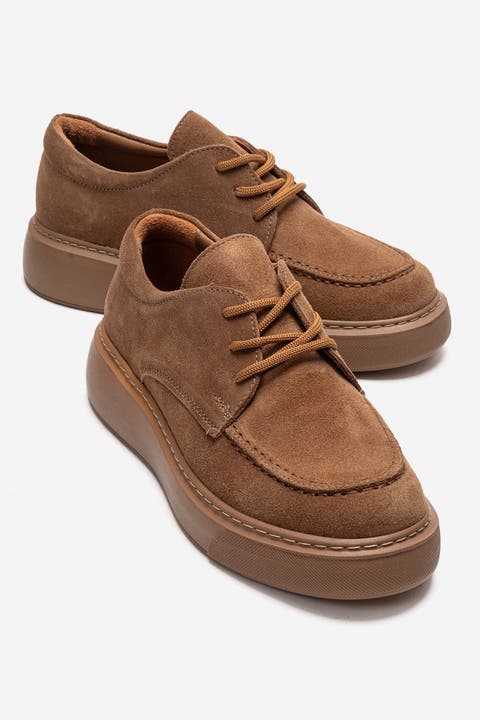 Mareon Leather Lace Up Sneaker