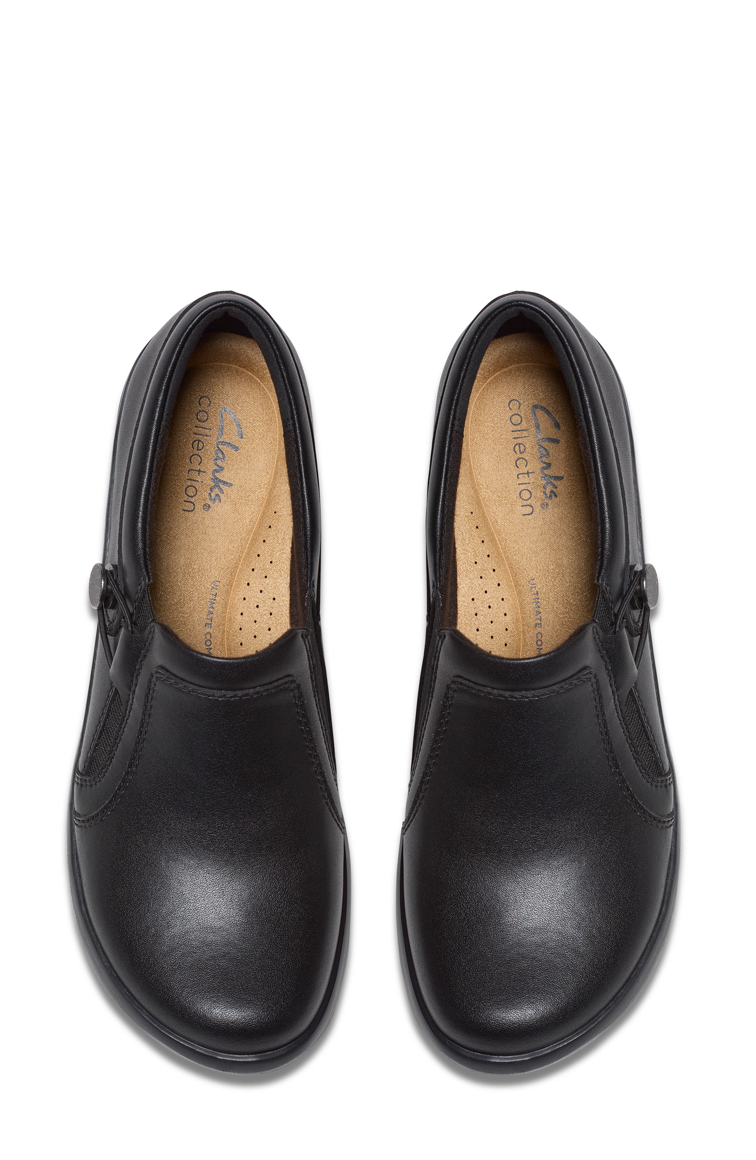 Clarks<sup>®</sup> Angie Holly Clog, Alternate, color, Black Leather