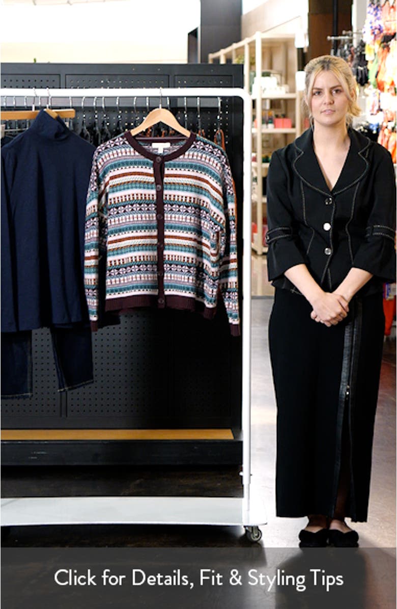 Copperhouse Fair Isle Lambswool Blend Cardigan, sales video thumbnail