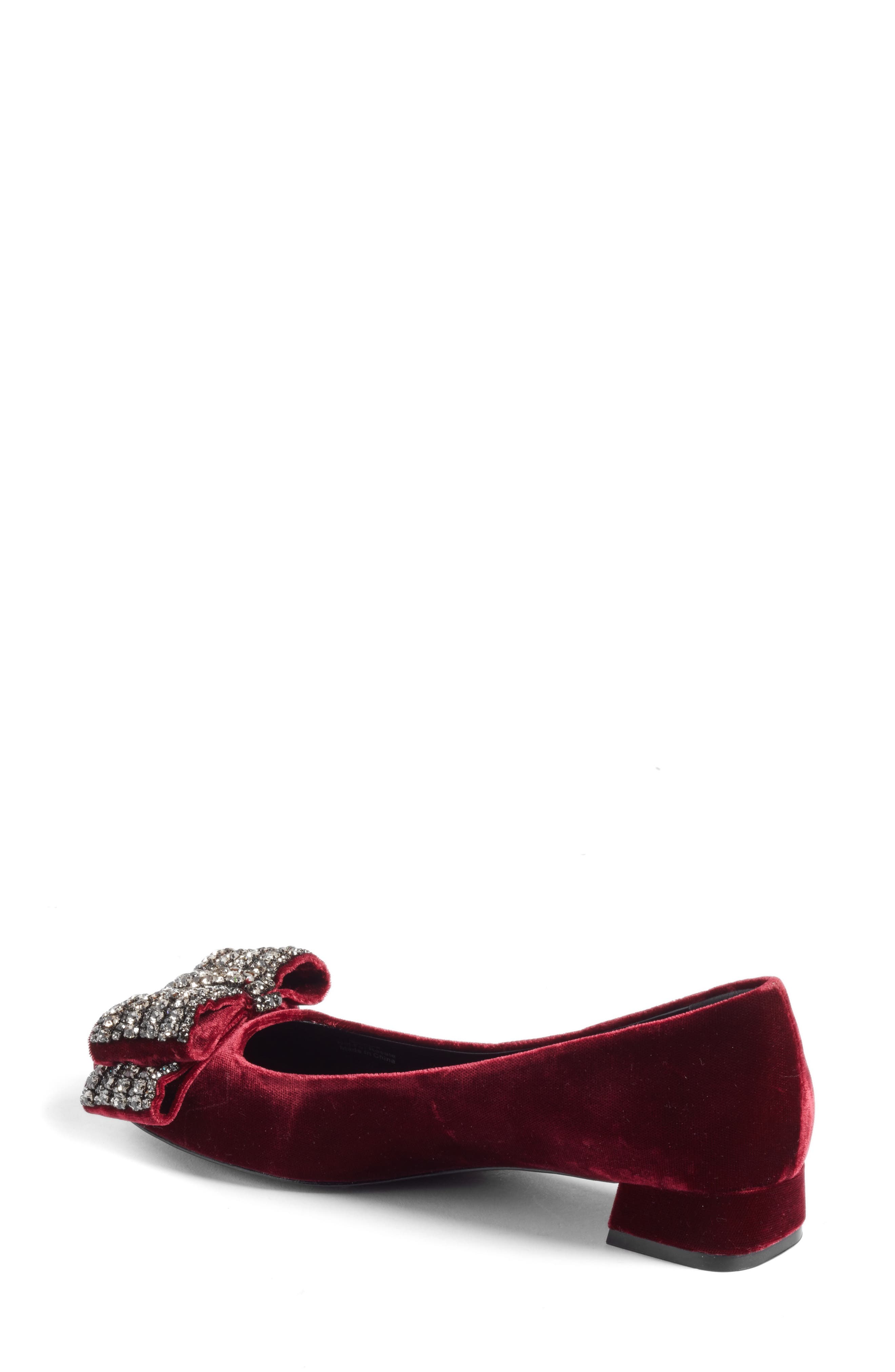 Josephine Embellished Bow Pump, Alternate, color, BORDEAUX MULTI