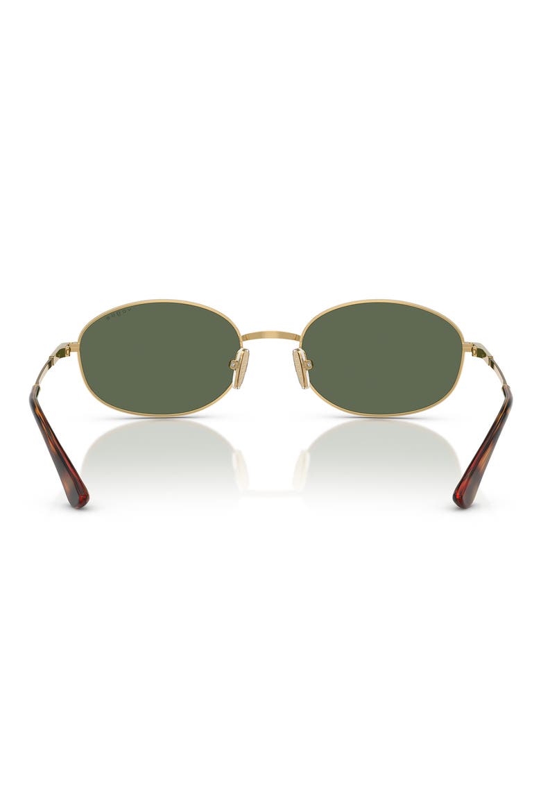 56mm Oval Sunglasses, Alternate, color, GOLD