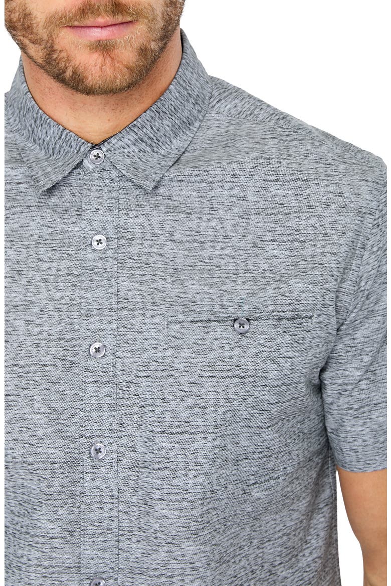 Evening Flow Button-Up Shirt, Alternate, color, LIGHT GREY