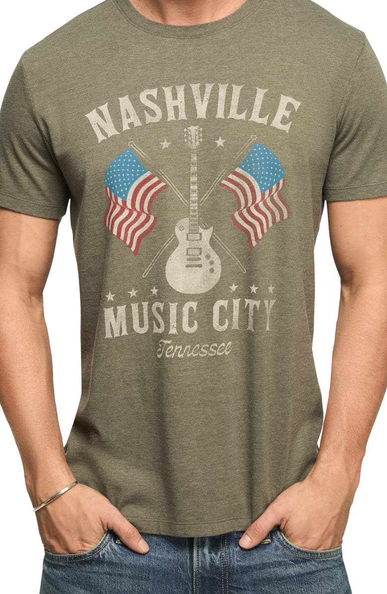 Lucky Brand Nashville Guitars Graphic T-Shirt, Alternate, color, Beetle