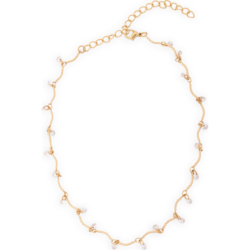 SAACHI Delicate Beaded Necklace in Gold/Clear at Nordstrom Rack