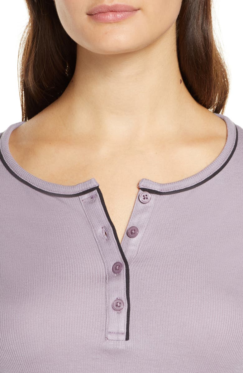 Tommy John Ribbed Long Sleeve Henley Top, Alternate, color,