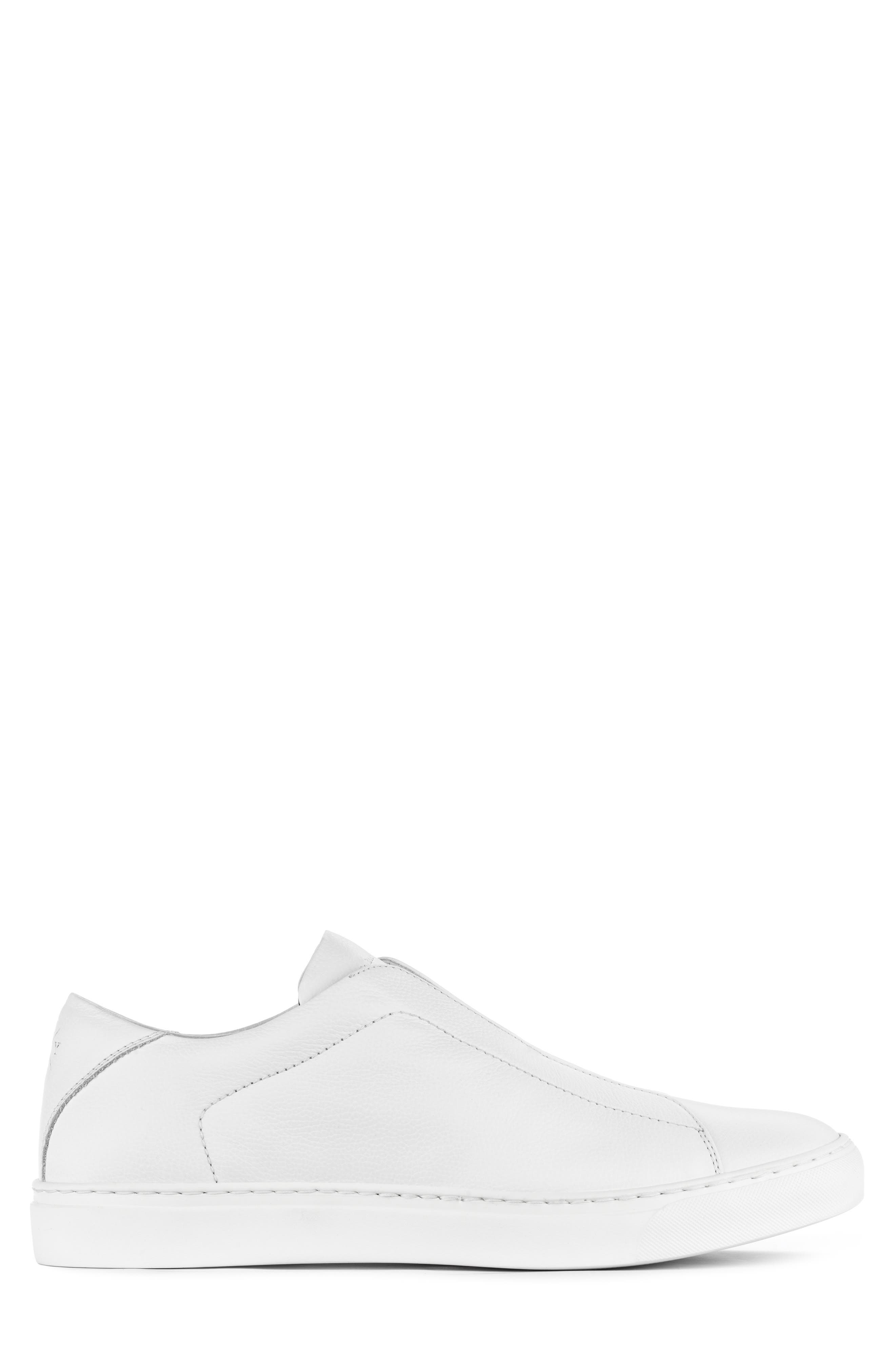 TO BOOT NEW YORK Cale Laceless Low Top Sneaker, Alternate, color, White