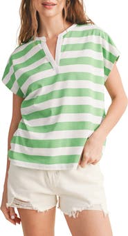 WISHLIST Striped Cap Sleeve T-shirt