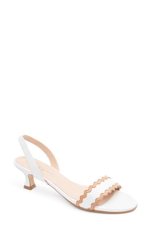 Panama Slingback Kitten Heel Sandal (Women)