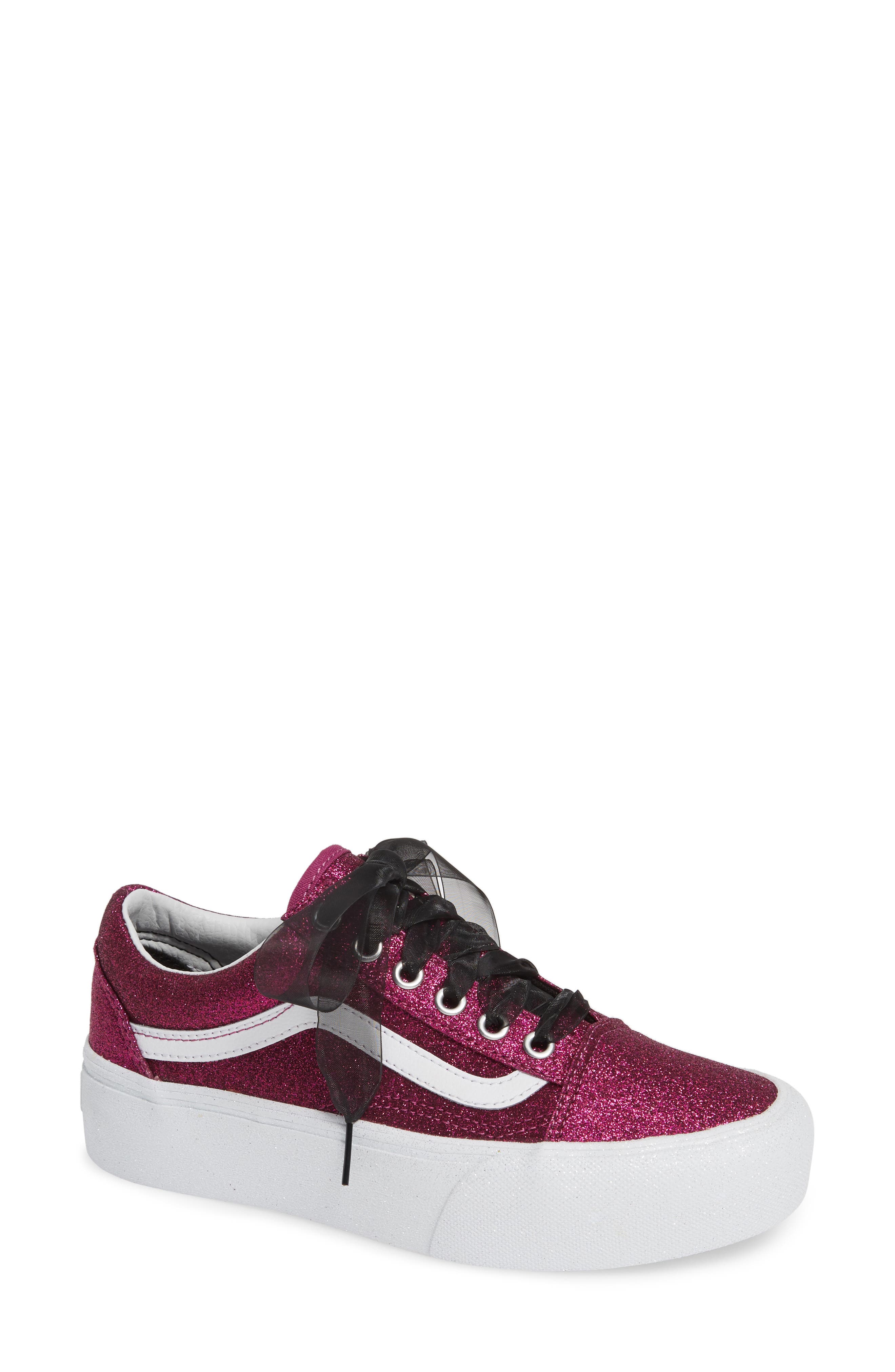Old Skool Platform Sneaker, Main, color, WILD ASTER/ TRUE WHITE
