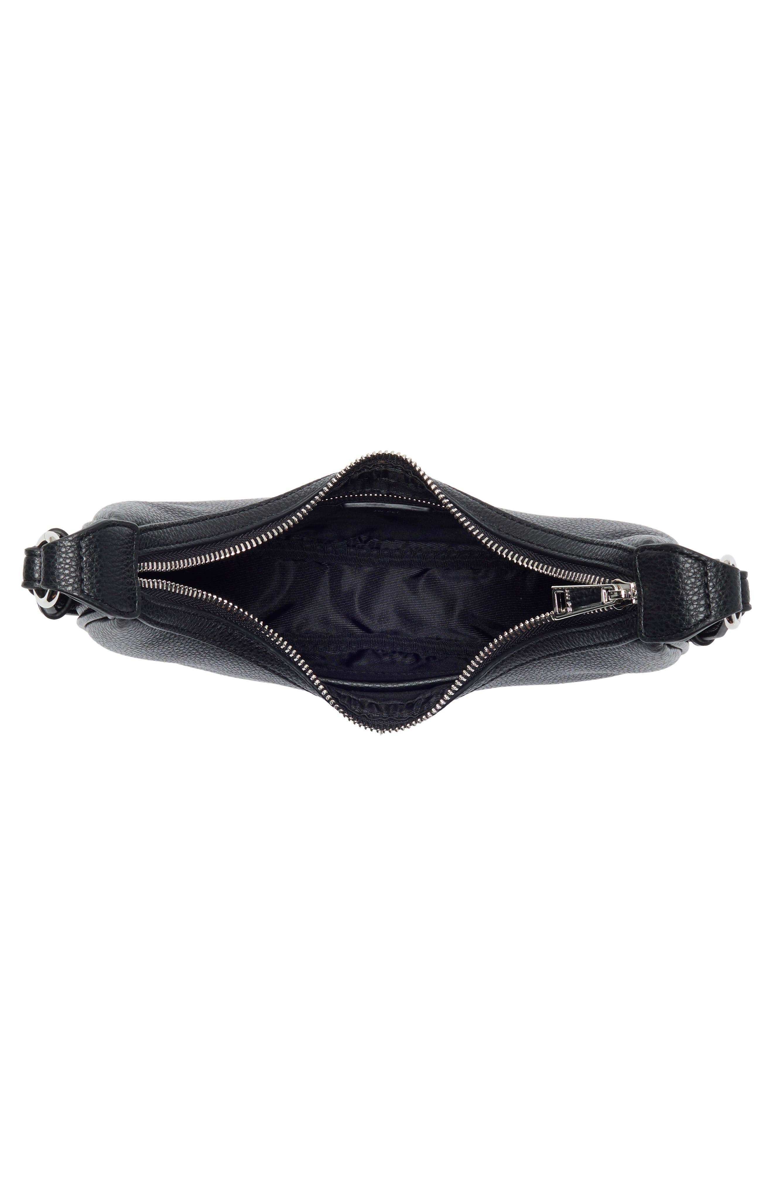 Carly Medium Shoulder Bag, Alternate, color, BLACK