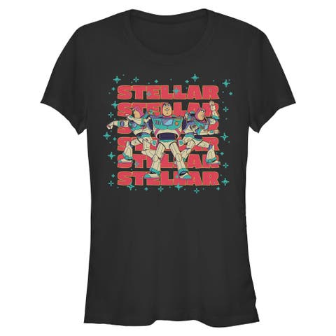 Junior's Toy Story 5 Stellar Stars Buzz  Graphic T-Shirt