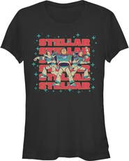 Toy Story 5 Junior's Toy Story 5 Stellar Stars Buzz Graphic T-Shirt