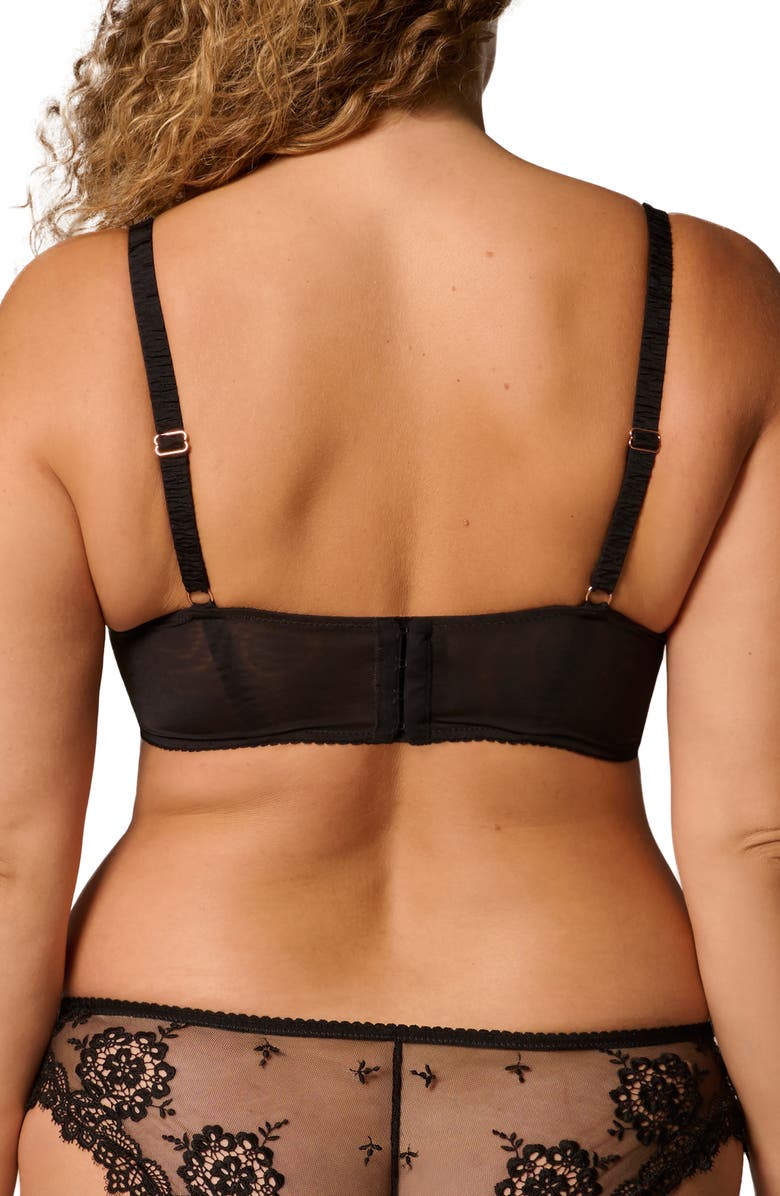 Simone Perele Idole Underwire Plunge Bra, Alternate, color, Black