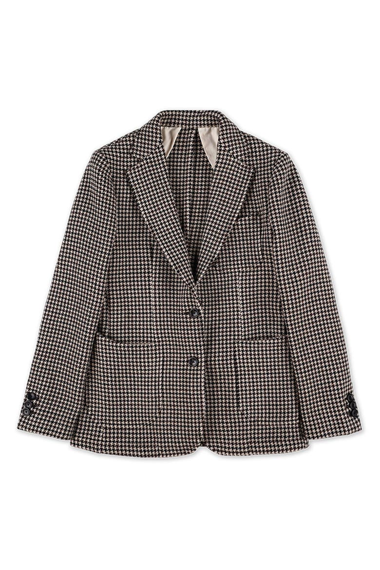 Benjamin Classic Flannel Houndstooth Jacket, Main, color, MIX