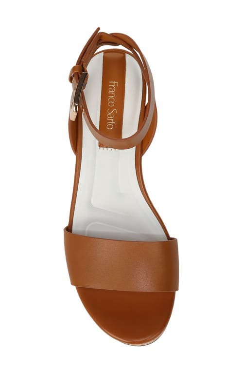 Franco Sarto Presley Espadrille Wedge Sandals Women's Shoes In Brown