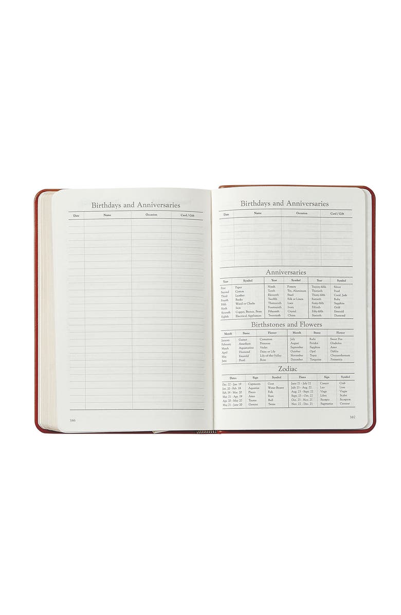 Graphic Image 2026 Leather Daily Journal, Alternate, color, Black Pattern