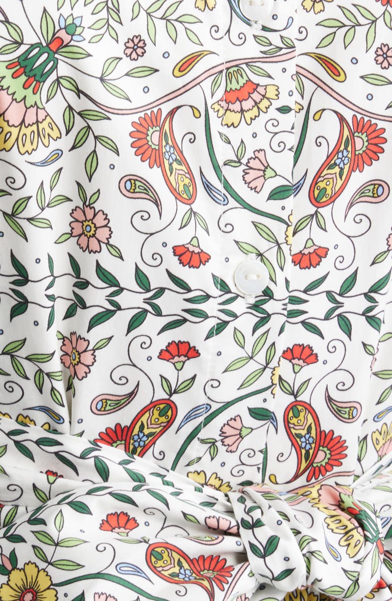 Elie Tahari The Fran Folk Floral Midi Dress, Alternate, color, Folk Floral Print