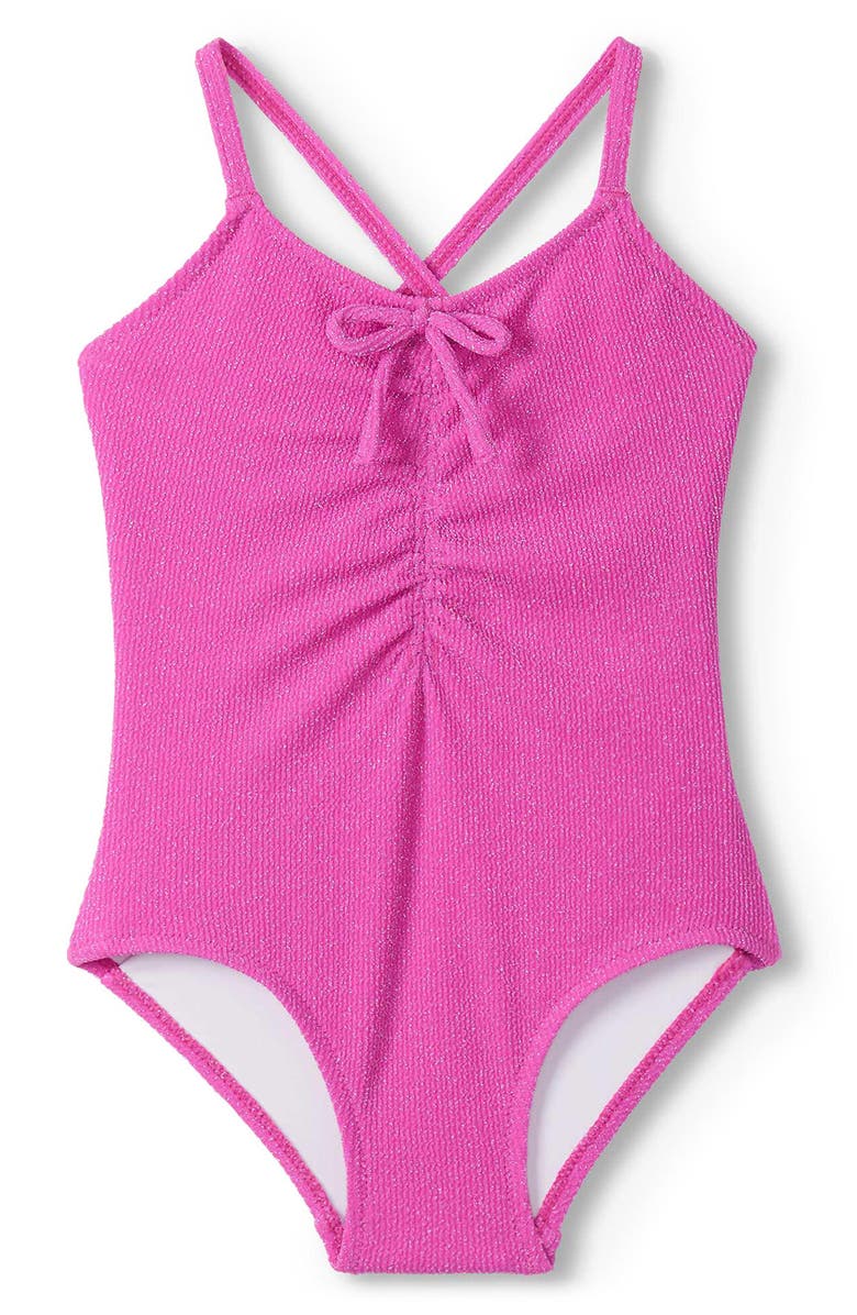 Hatley Kids' Rose Violet One-Piece Swimsuit, Main, color, Pink