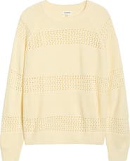 SUGARLIPS Tova Pointelle Stripe Sweater