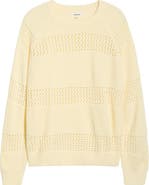 SUGARLIPS Tova Pointelle Stripe Sweater