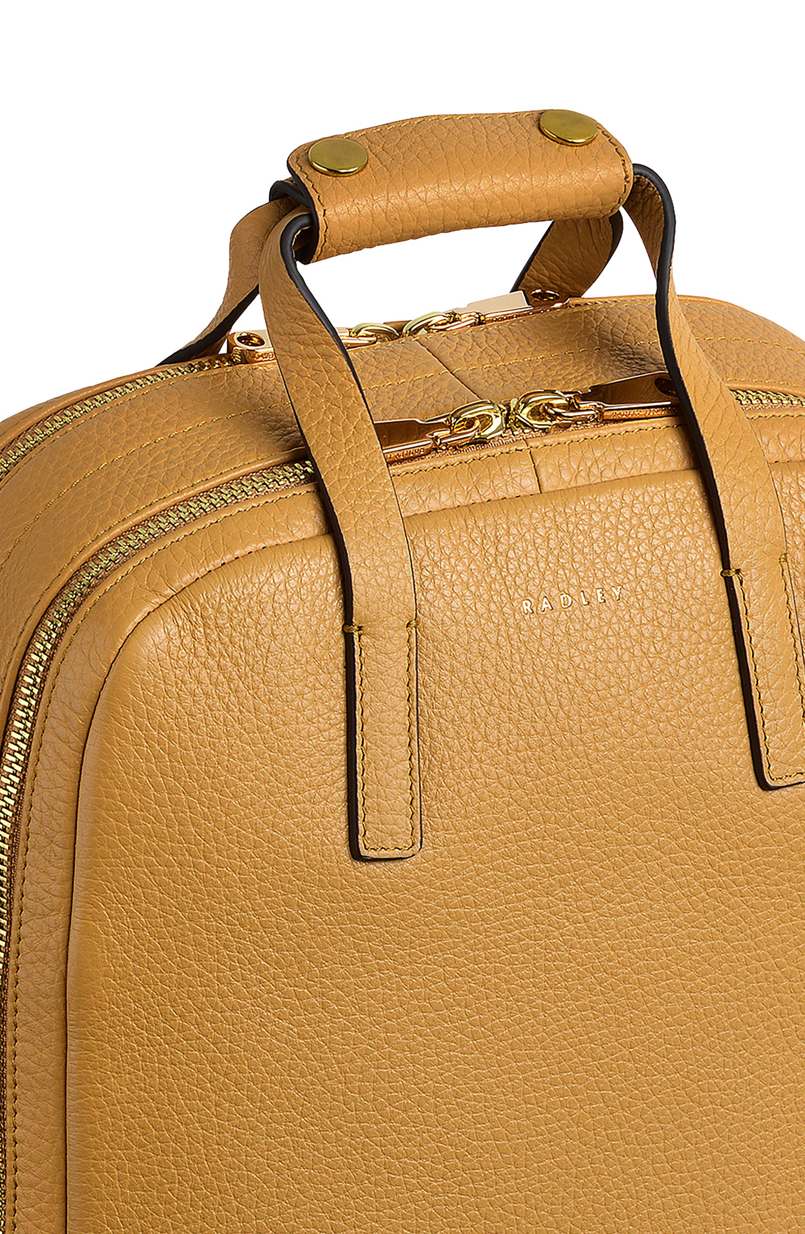 Radley Dukes Place Medium Zip Around Backpack, Alternate, color, Pecan