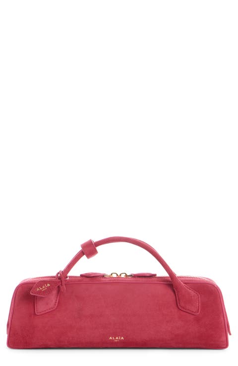 Le Teckel Suede East/West Clutch